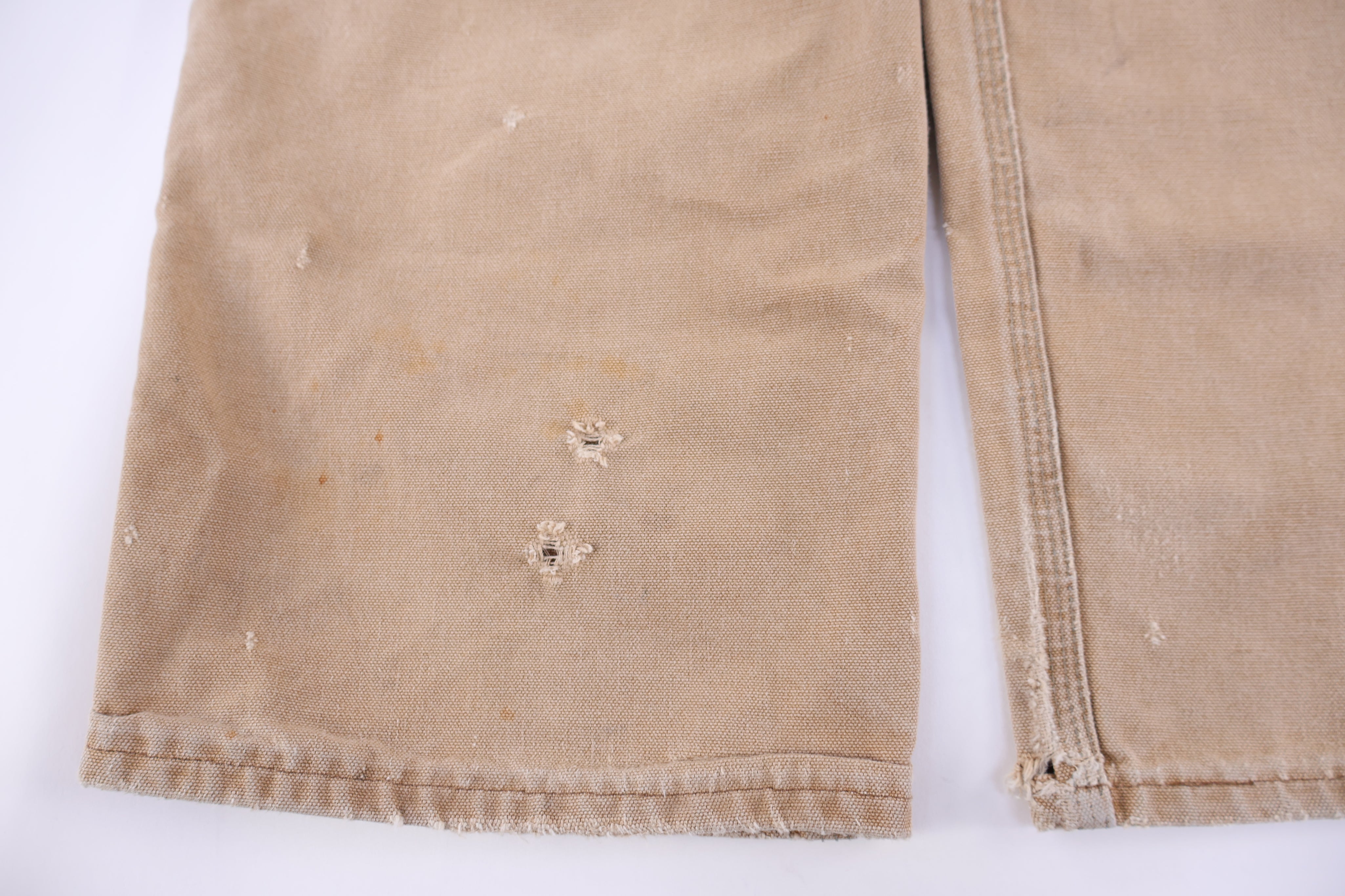 Carhartt Logo Patch Tan Overalls - Overalls - Thrifted Threads