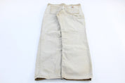 Carhartt Logo Patch Tan Pants - ThriftedThreads.com