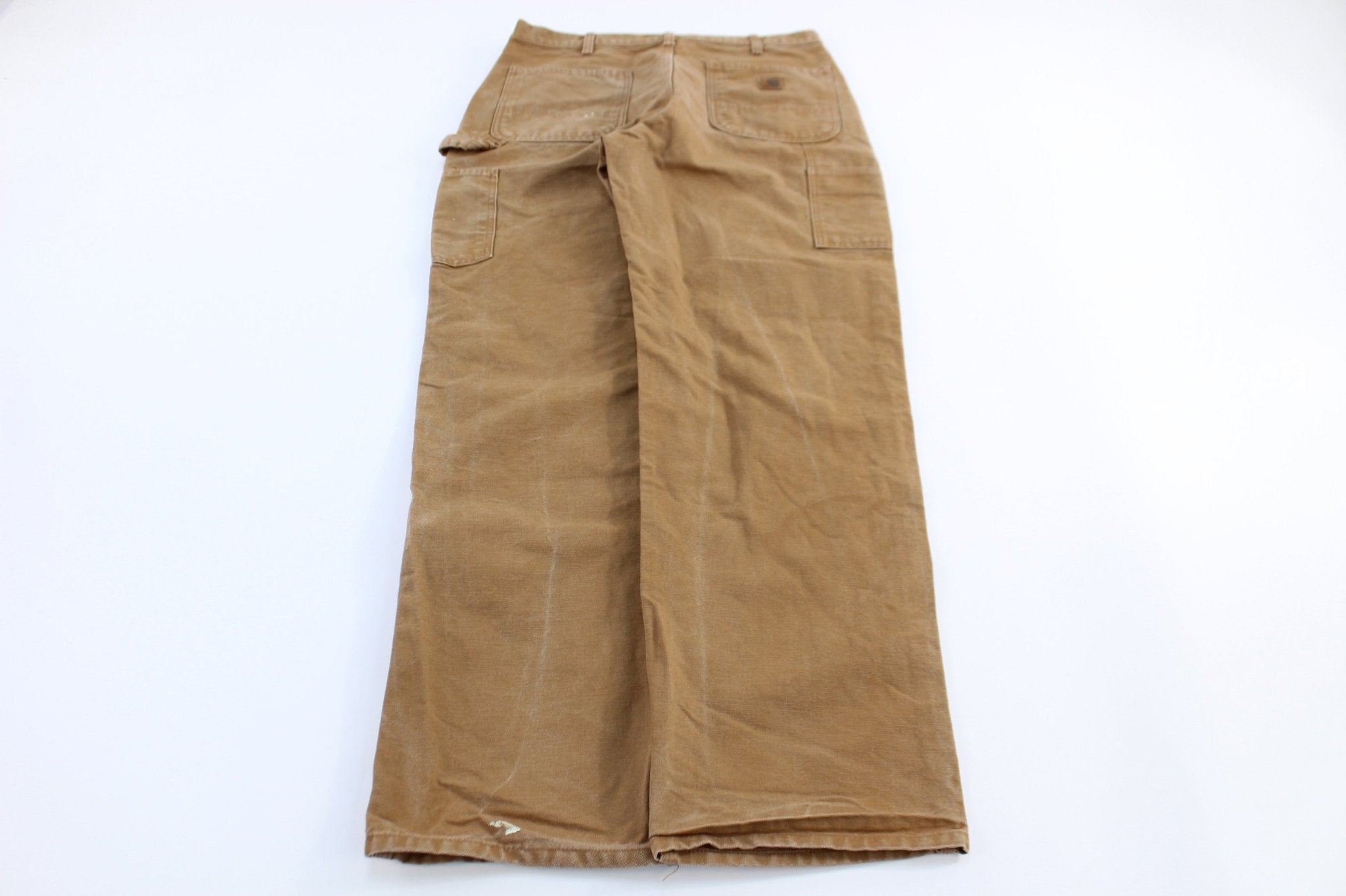 Carhartt Logo Patch Tan Pants - ThriftedThreads.com