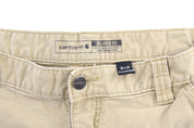 Carhartt Logo Patch Tan Pants - ThriftedThreads.com