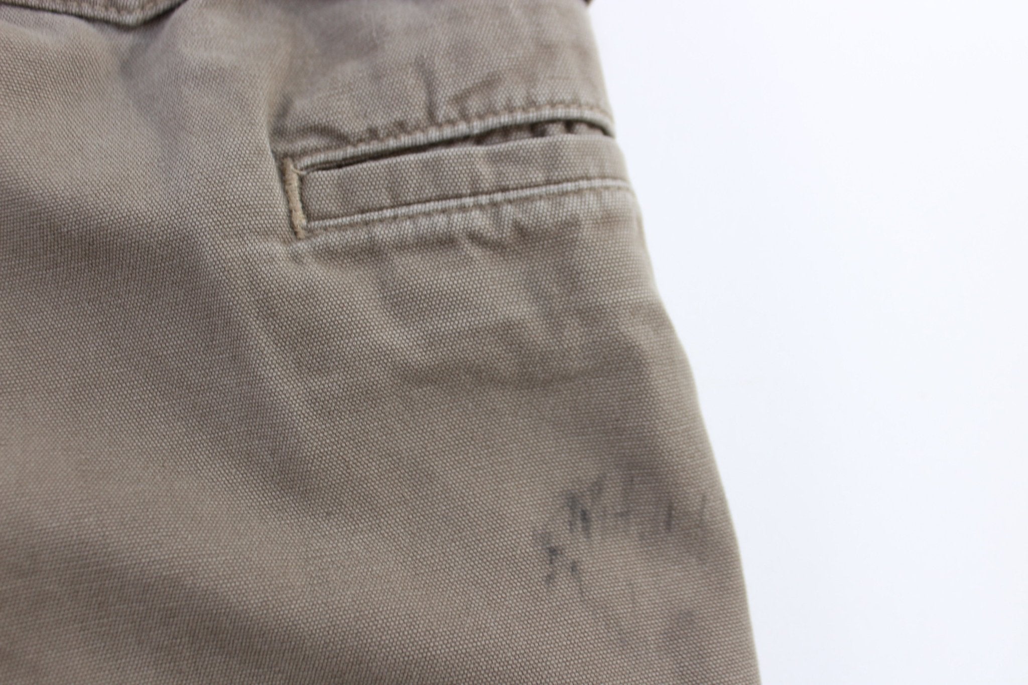 Carhartt Logo Patch Tan Pants - ThriftedThreads.com