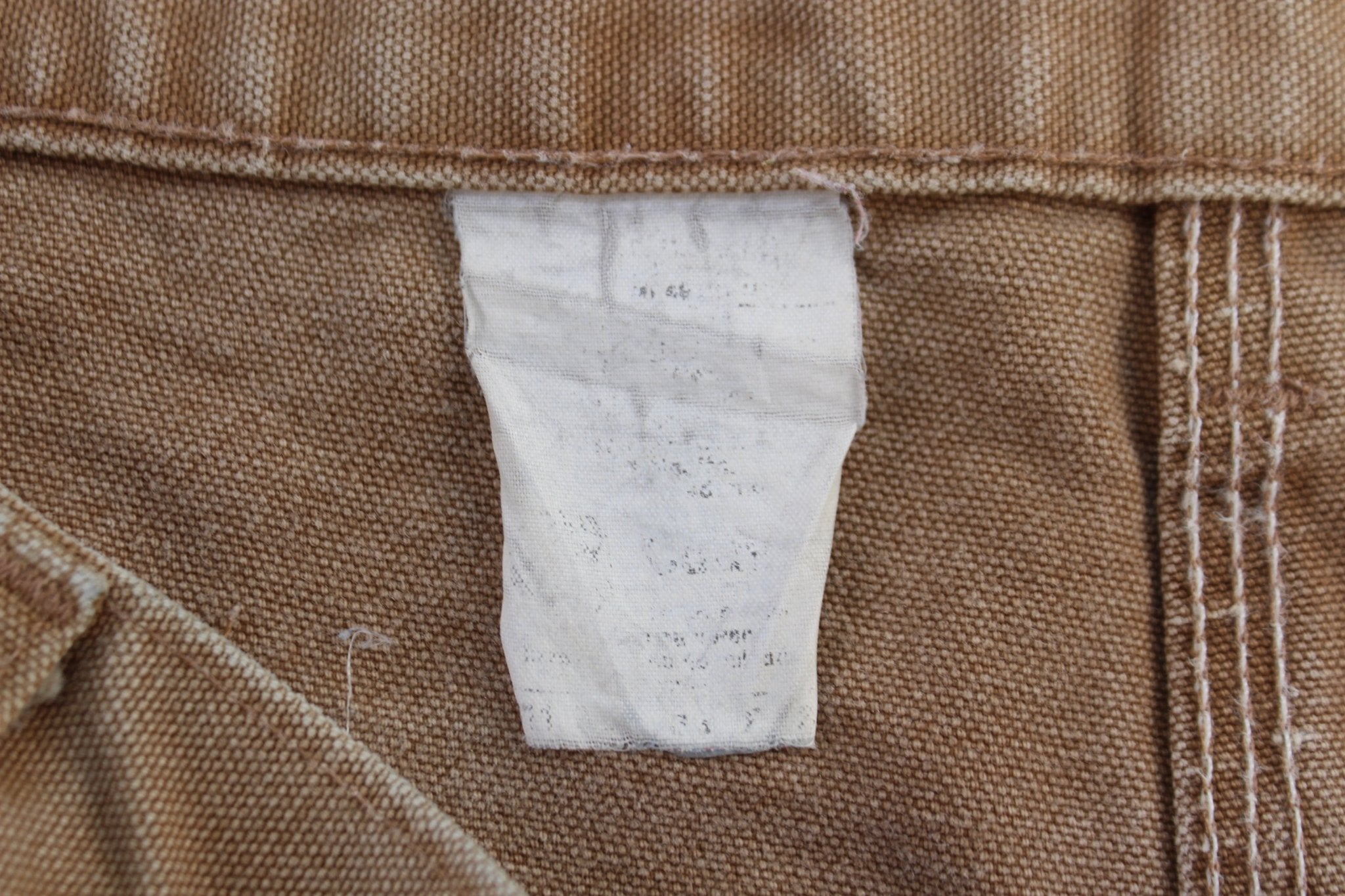 Carhartt Logo Patch Tan Pants - ThriftedThreads.com