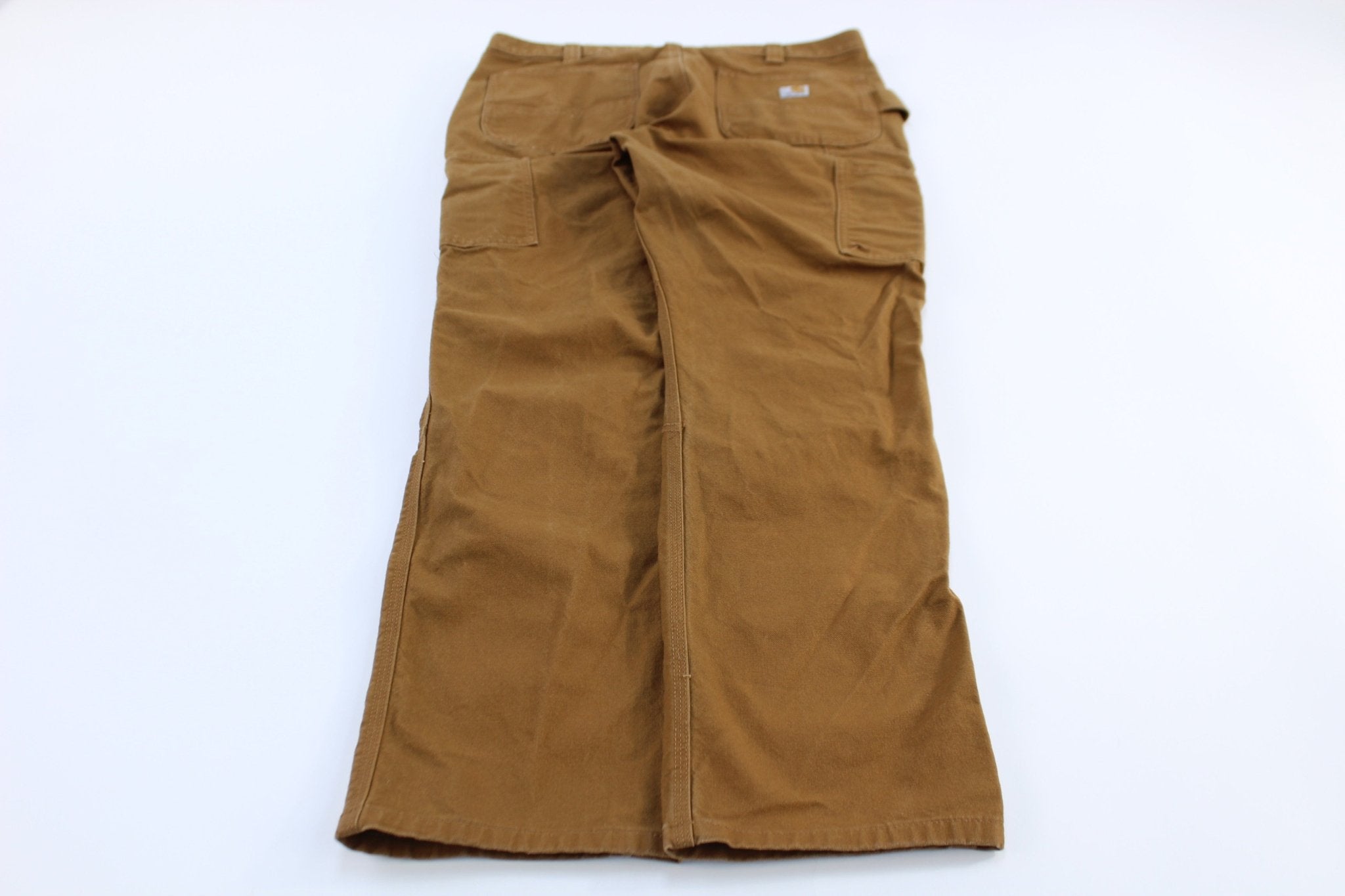 Carhartt Logo Patch Tan Pants - ThriftedThreads.com