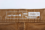 Carhartt Logo Patch Tan Pants - ThriftedThreads.com