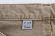 Carhartt Logo Patch Tan Pants - ThriftedThreads.com