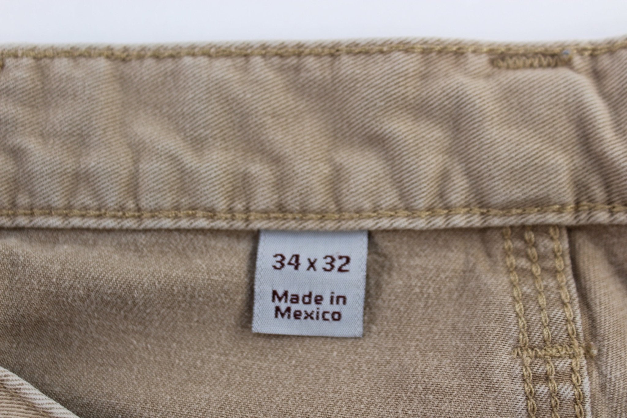 Carhartt Logo Patch Tan Pants - ThriftedThreads.com