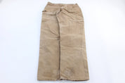 Carhartt Logo Patch Tan Pants - ThriftedThreads.com