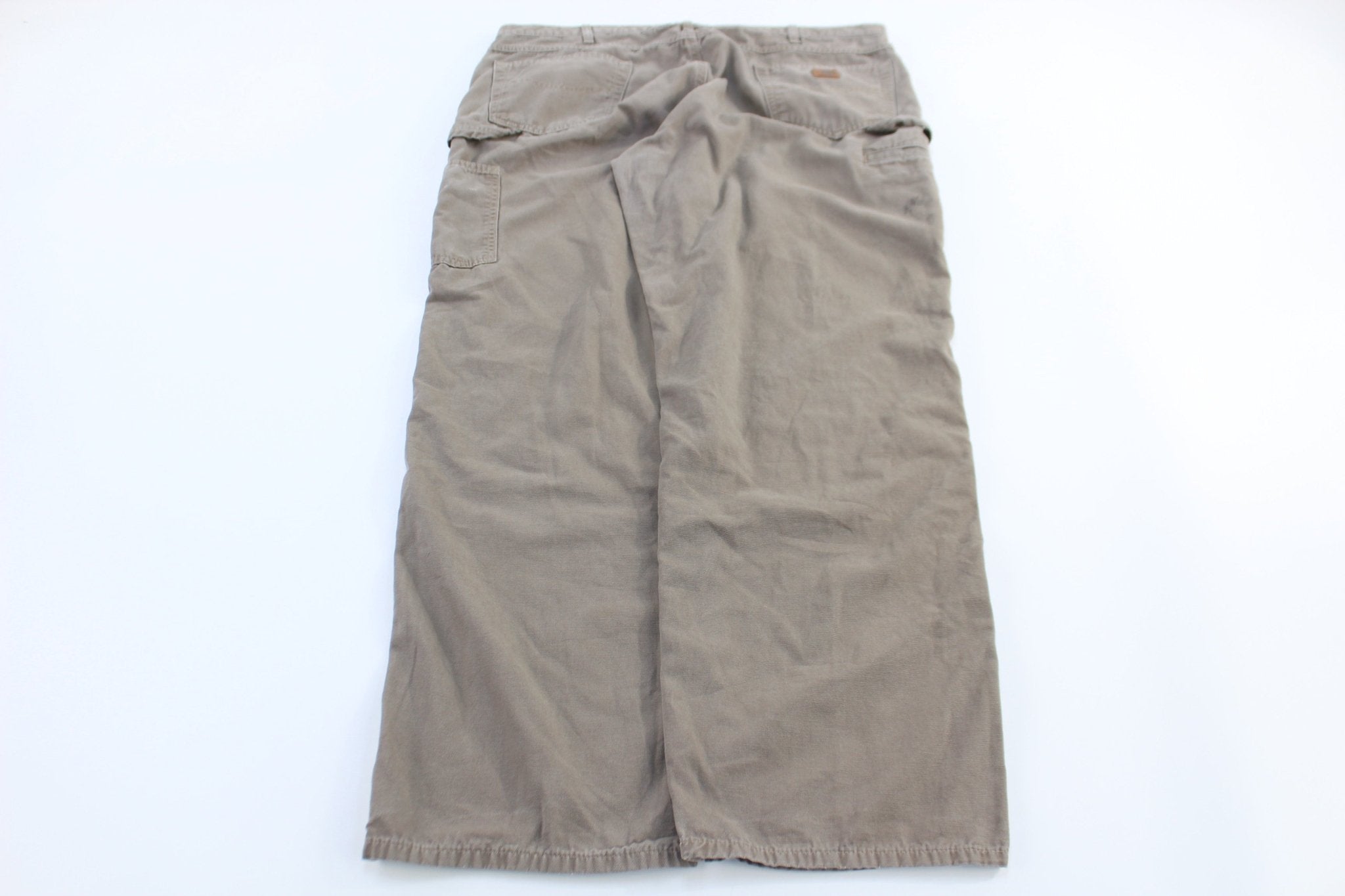 Carhartt Logo Patch Tan Pants - ThriftedThreads.com