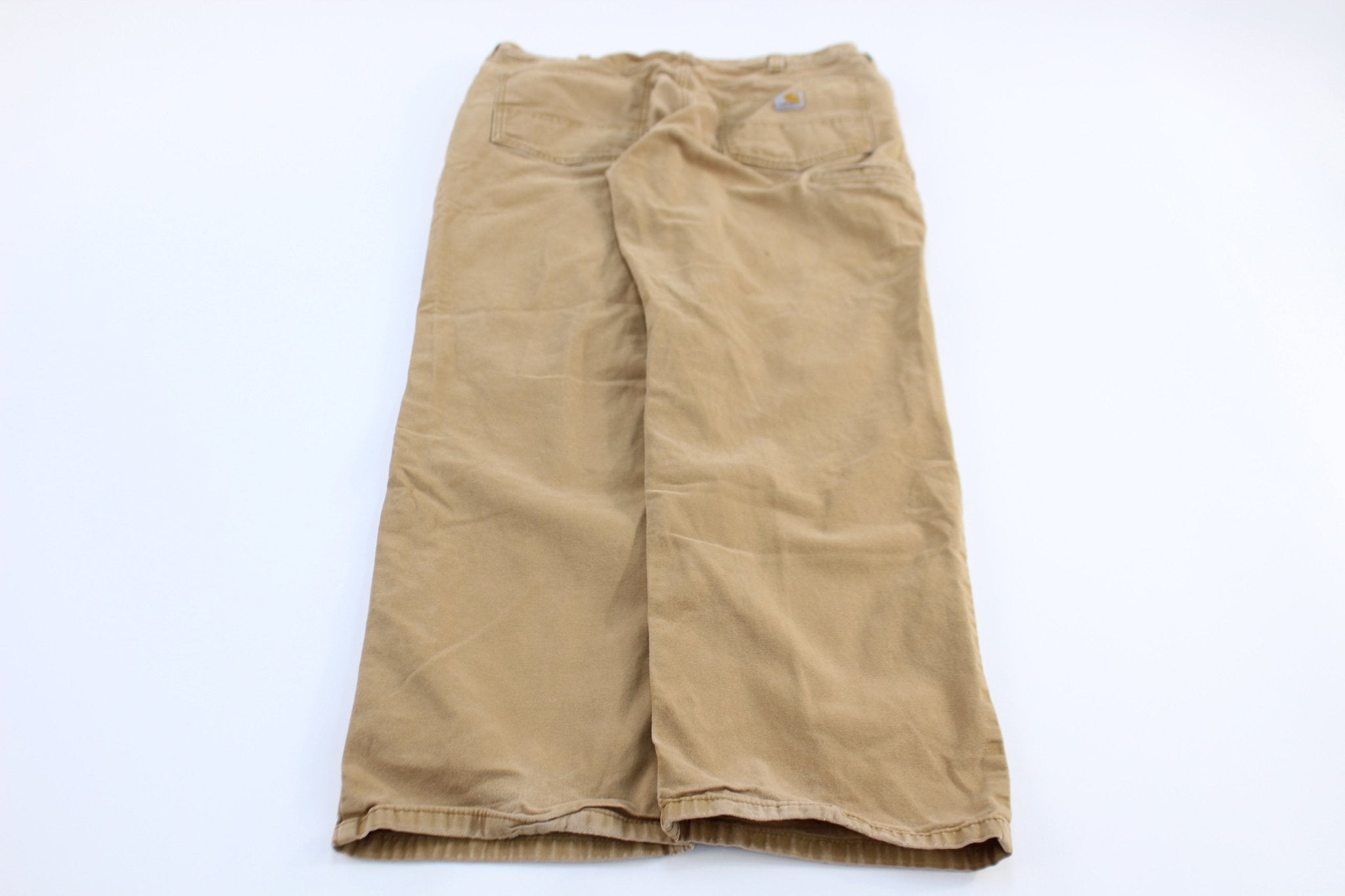 Carhartt Logo Patch Tan Pants - ThriftedThreads.com
