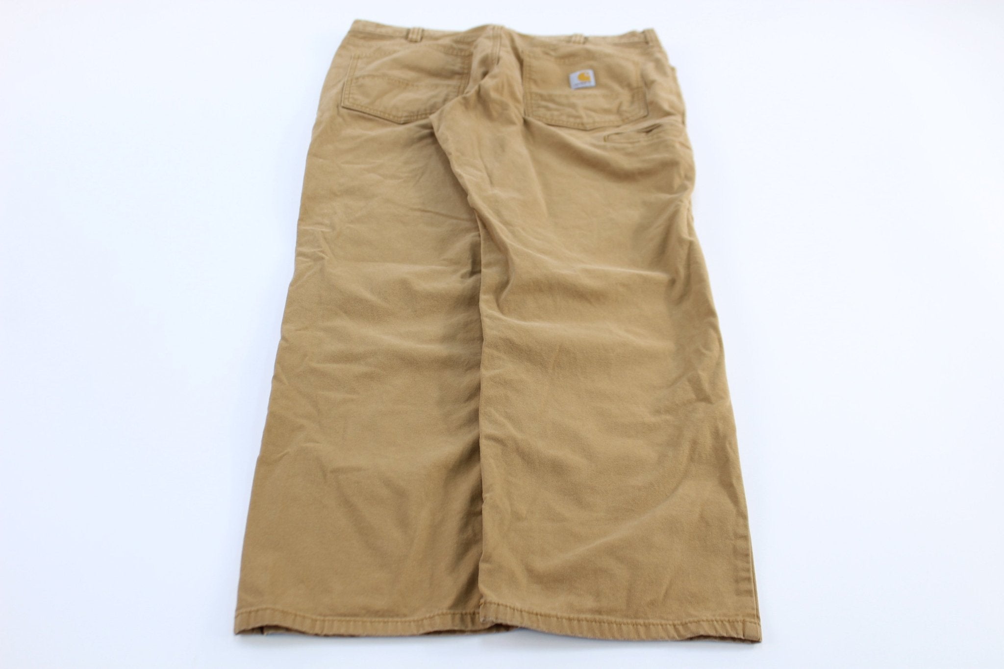 Carhartt Logo Patch Tan Pants - ThriftedThreads.com