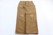 Carhartt Logo Patch Tan Pants - ThriftedThreads.com