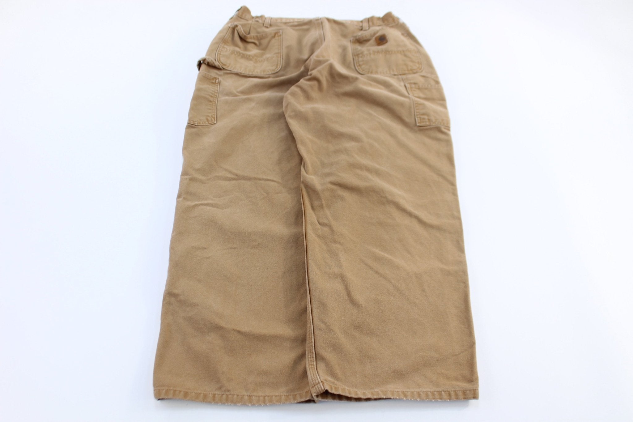 Carhartt Logo Patch Tan Pants - Pants - Thrifted Threads