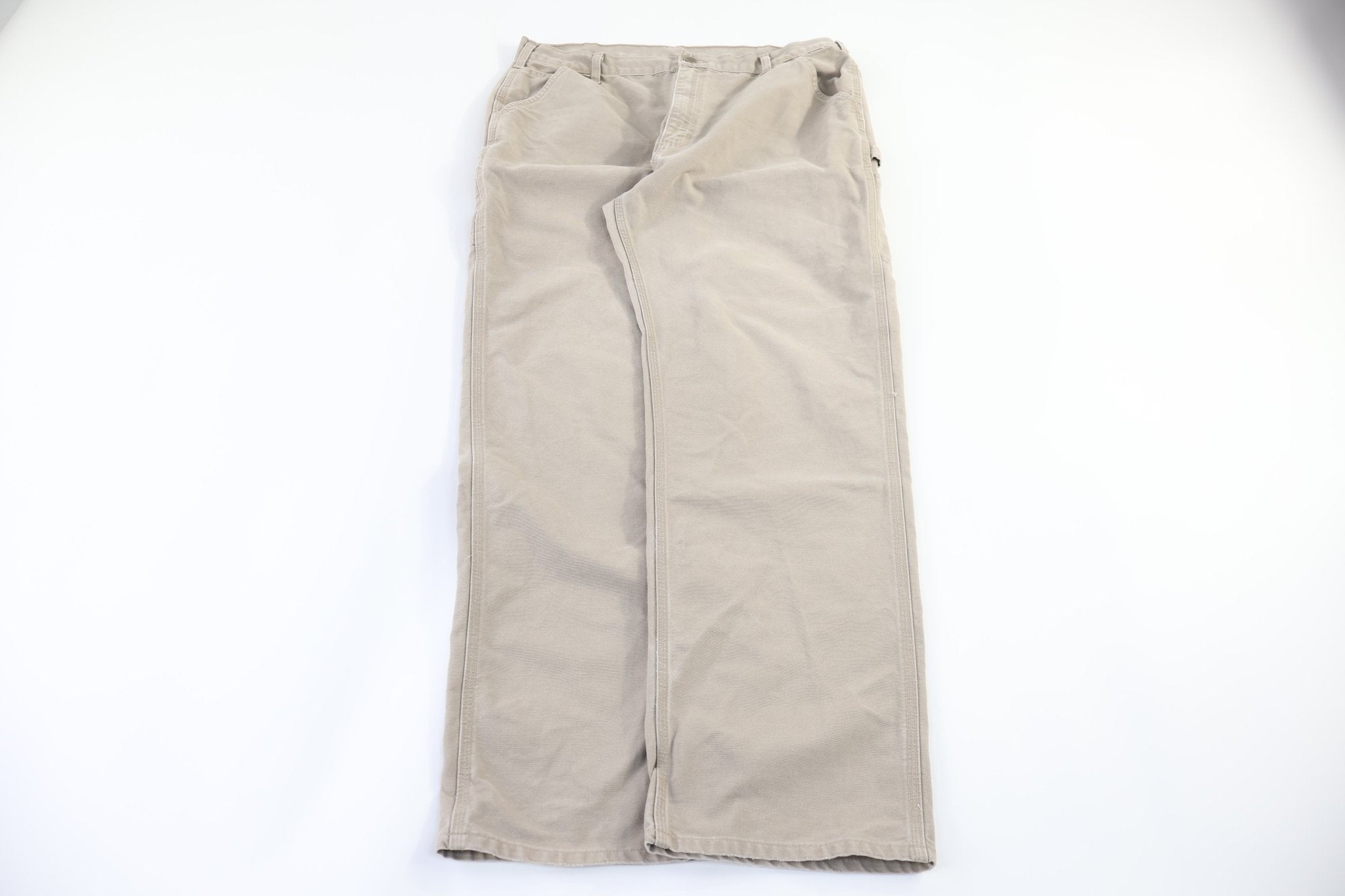 Carhartt Logo Patch Tan Pants - Pants - Thrifted Threads