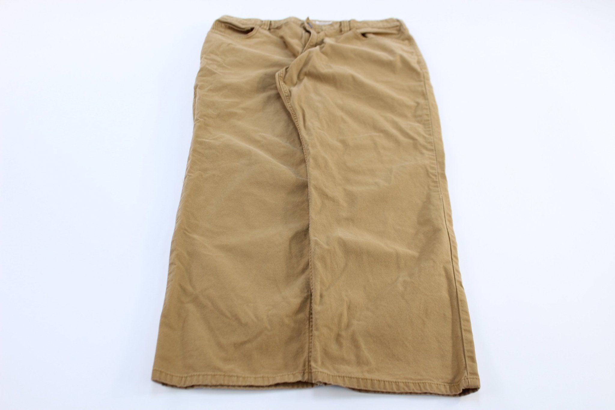 Carhartt Logo Patch Tan Pants - Pants - Thrifted Threads