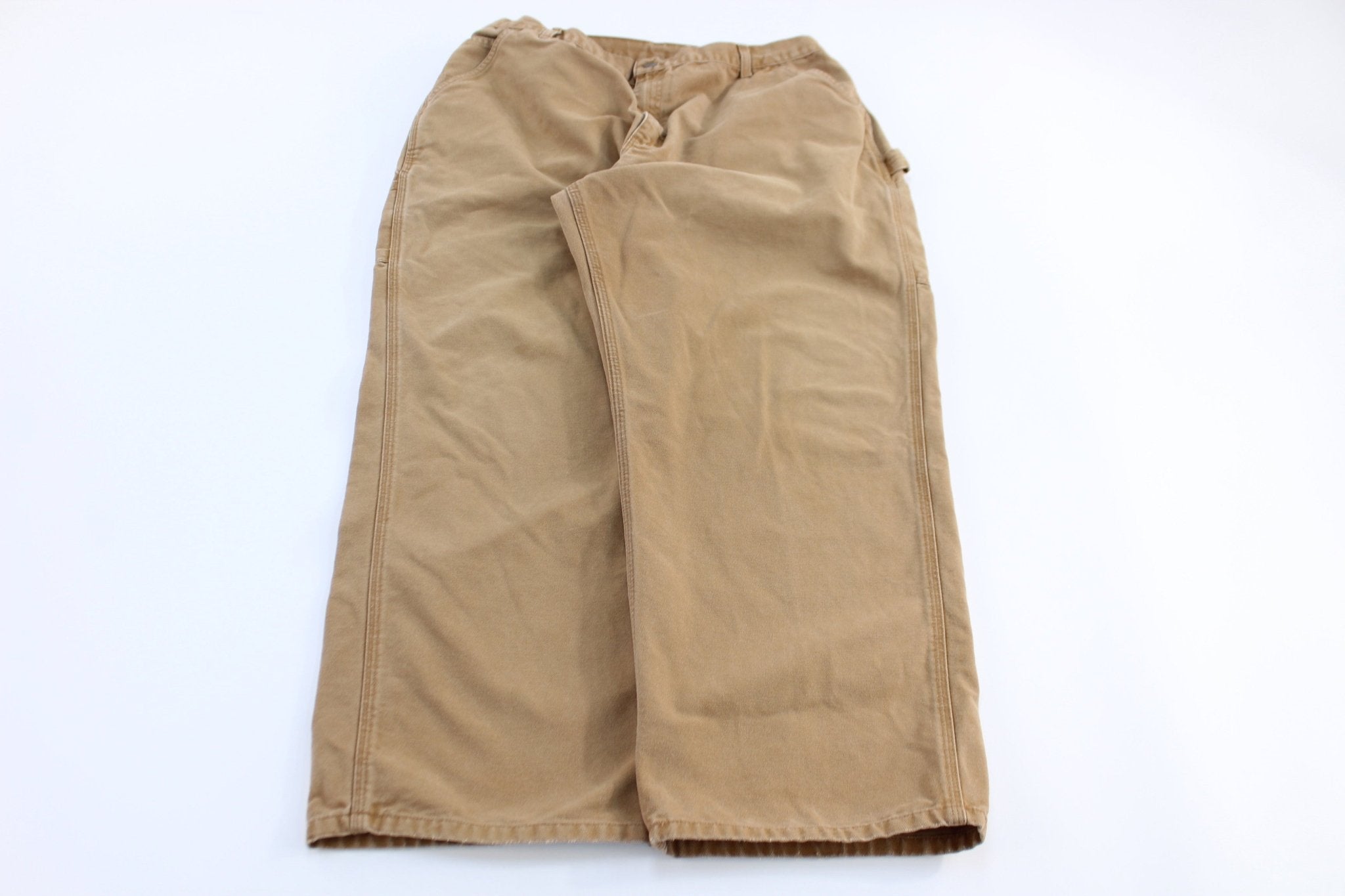 Carhartt Logo Patch Tan Pants - Pants - Thrifted Threads