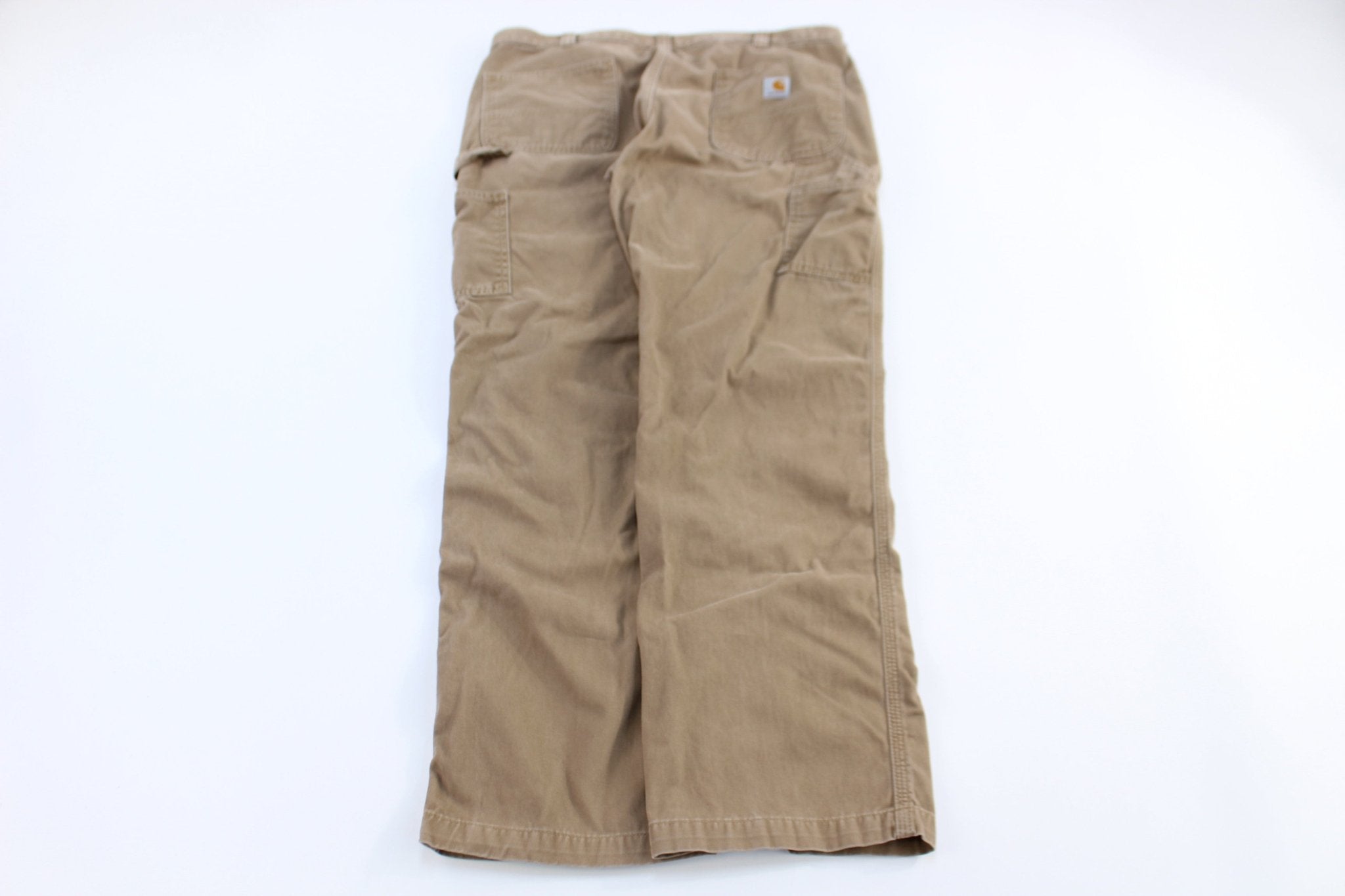 Carhartt Logo Patch Tan Pants - Pants - Thrifted Threads