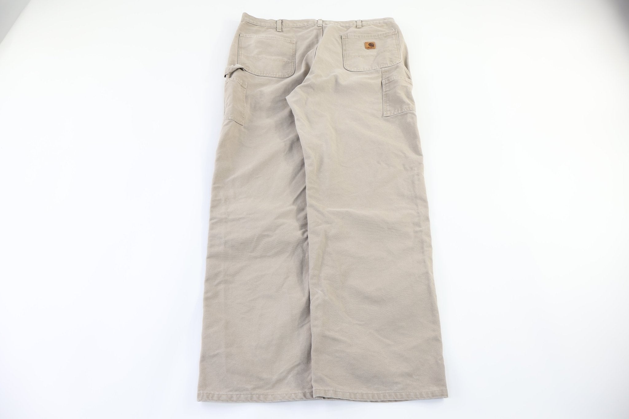Carhartt Logo Patch Tan Pants - Pants - Thrifted Threads