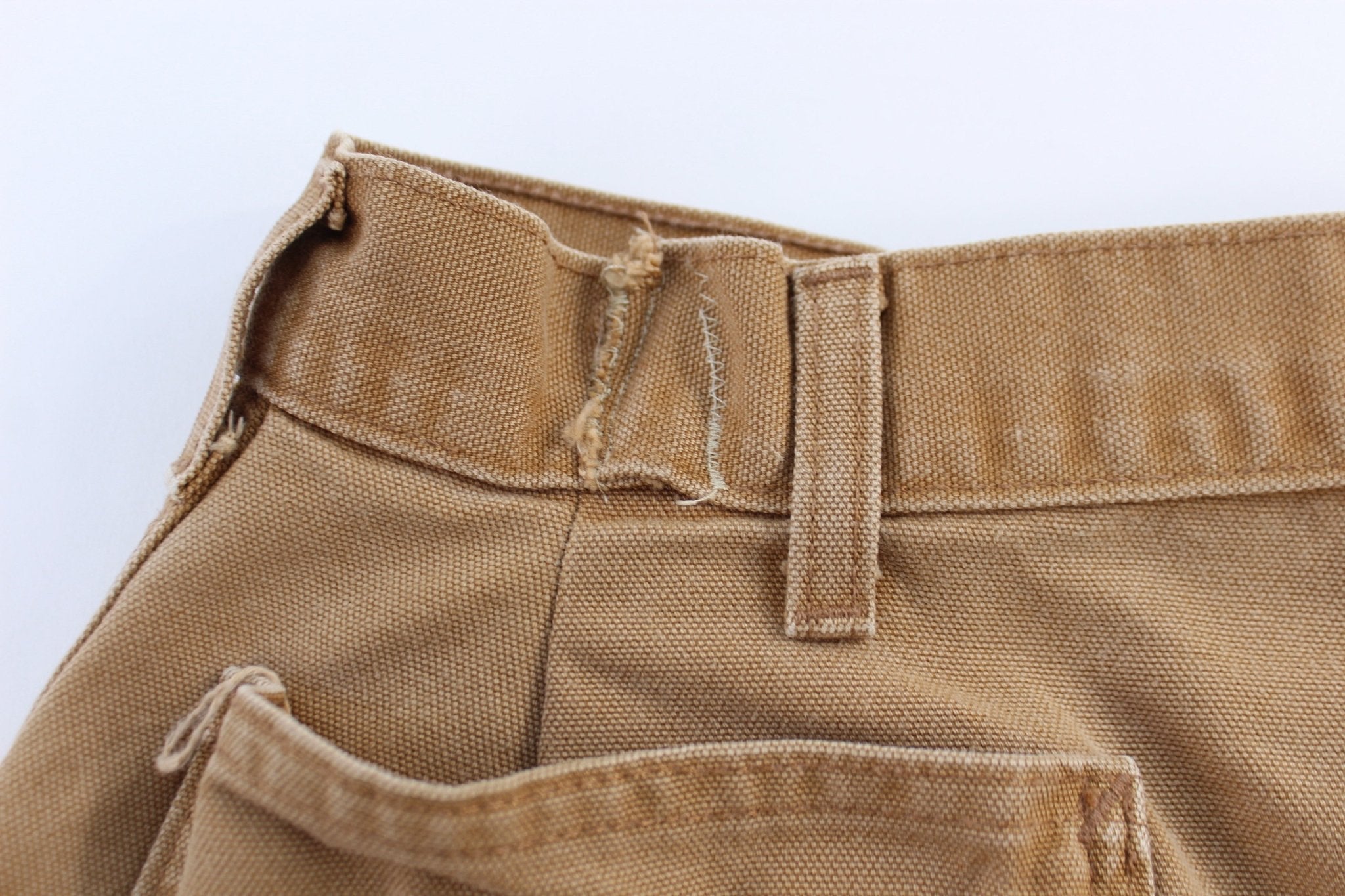 Carhartt Logo Patch Tan Pants - Pants - Thrifted Threads