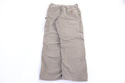 Carhartt Logo Patch Tan Pants - Pants - Thrifted Threads