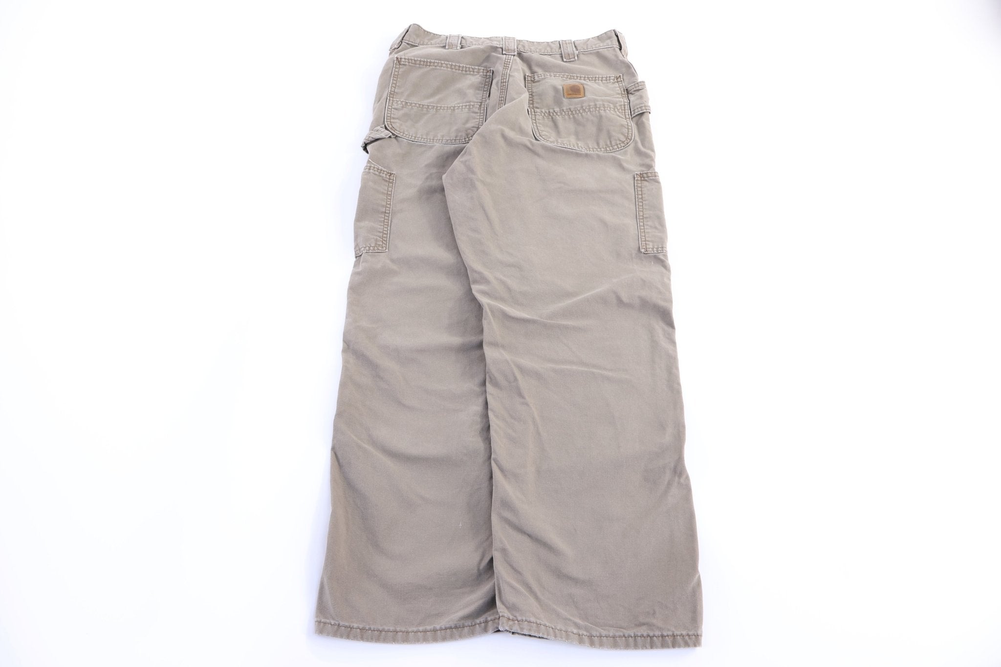 Carhartt Logo Patch Tan Pants - Pants - Thrifted Threads