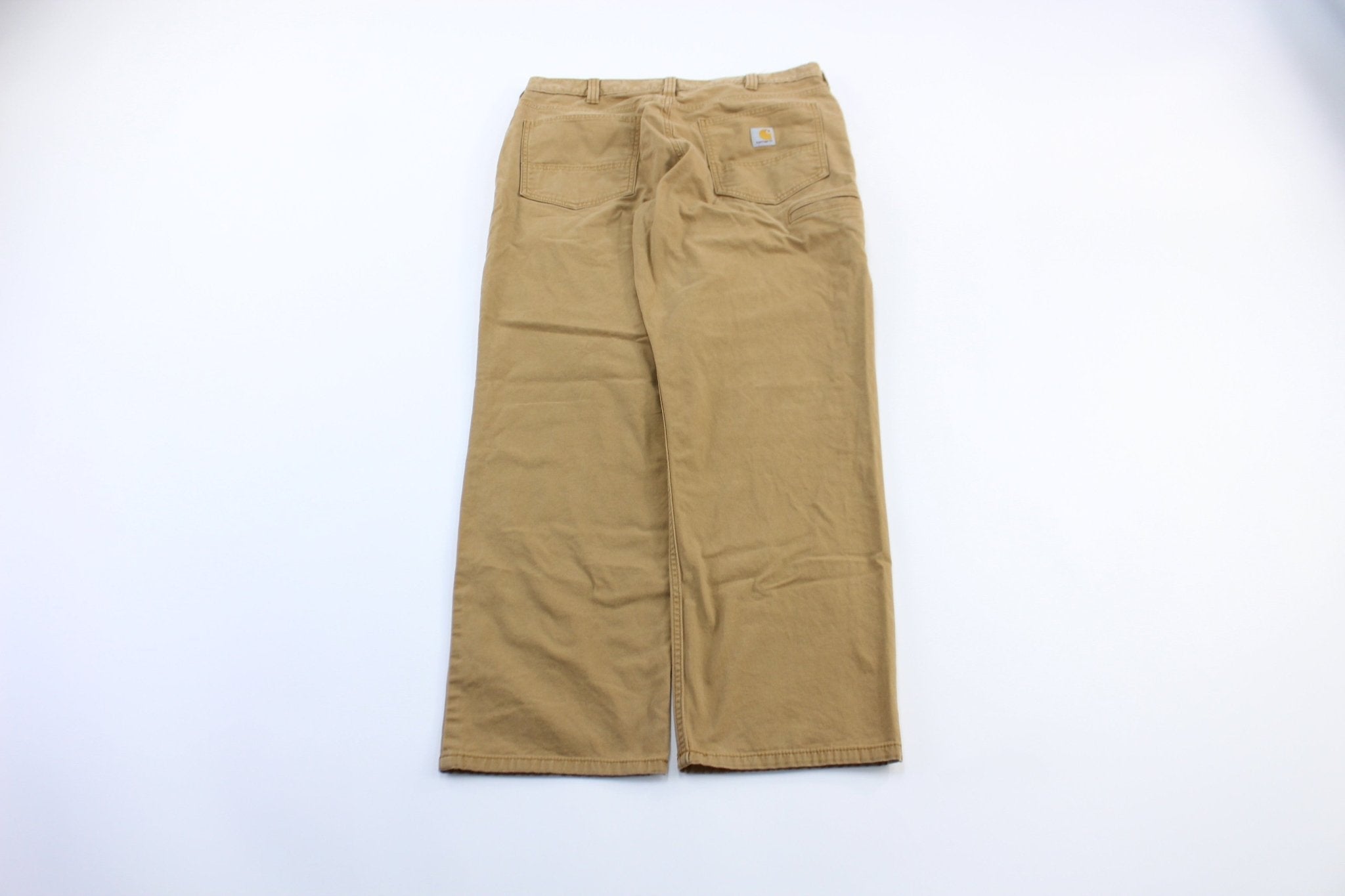 Carhartt Logo Patch Tan Pants - Pants/Shorts - Thrifted Threads