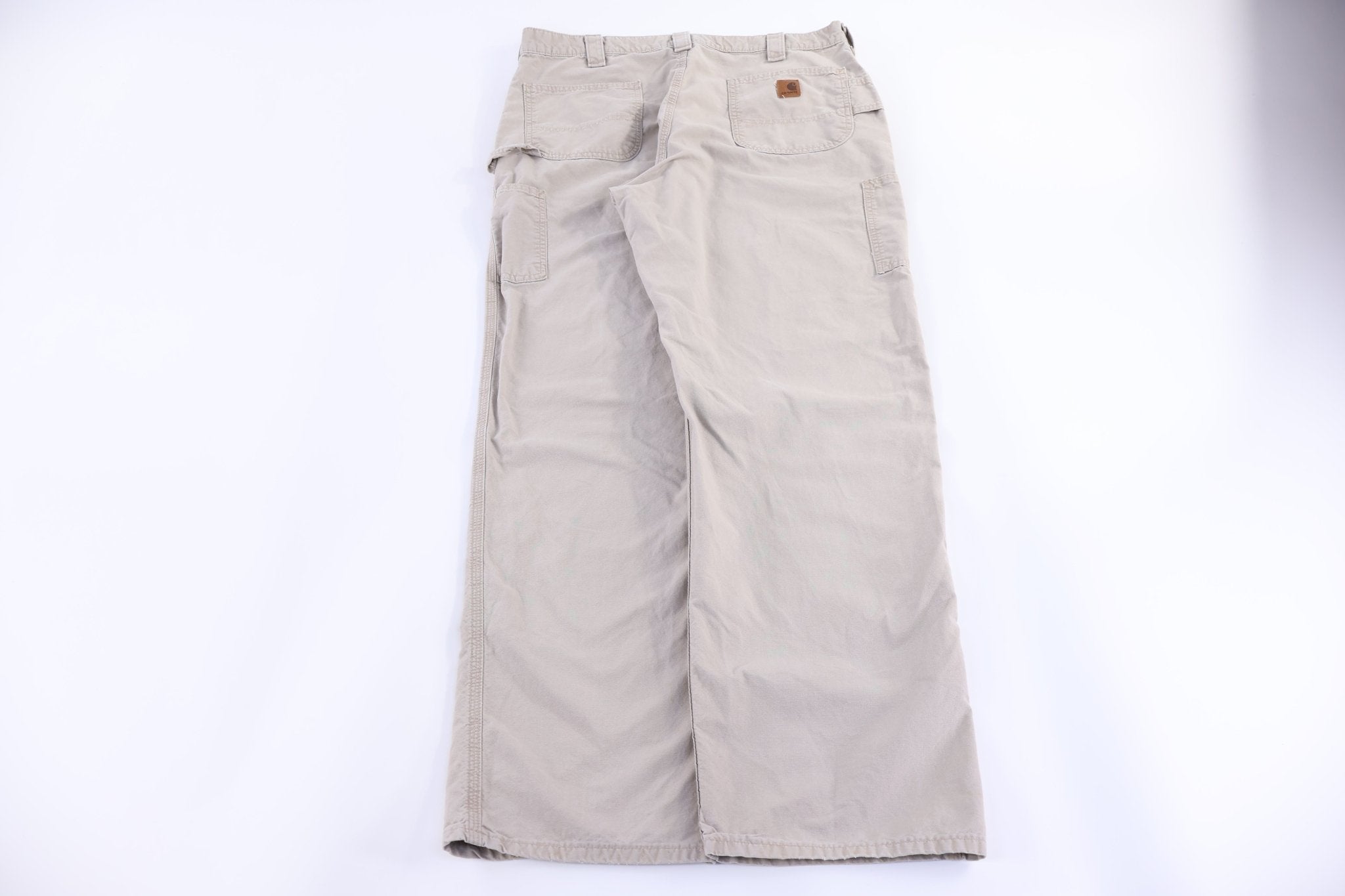 Carhartt Logo Patch Tan Pants - Pants/Shorts - Thrifted Threads