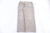 Carhartt Logo Patch Tan Pants - Pants/Shorts - Thrifted Threads