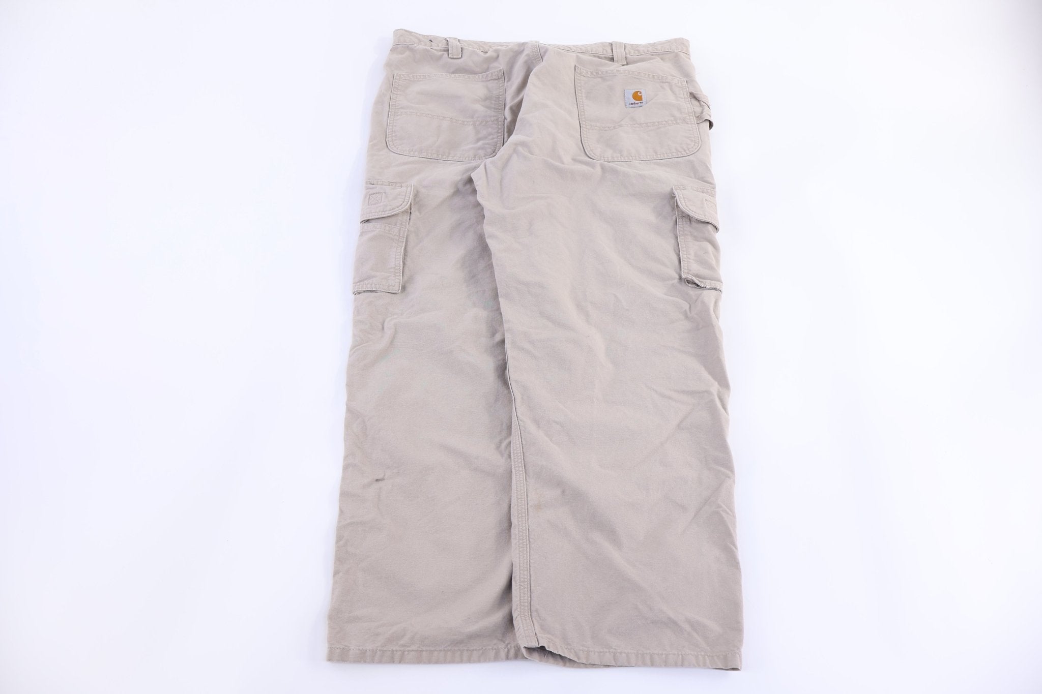 Carhartt Logo Patch Tan Pants - Pants/Shorts - Thrifted Threads