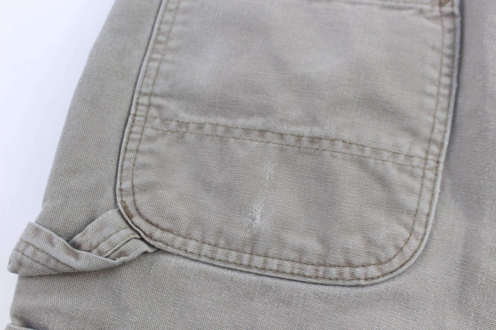 Carhartt Logo Patch Tan Pants - Pants/Shorts - Thrifted Threads