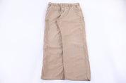 Carhartt Logo Patch Tan Pants - Pants/Shorts - Thrifted Threads
