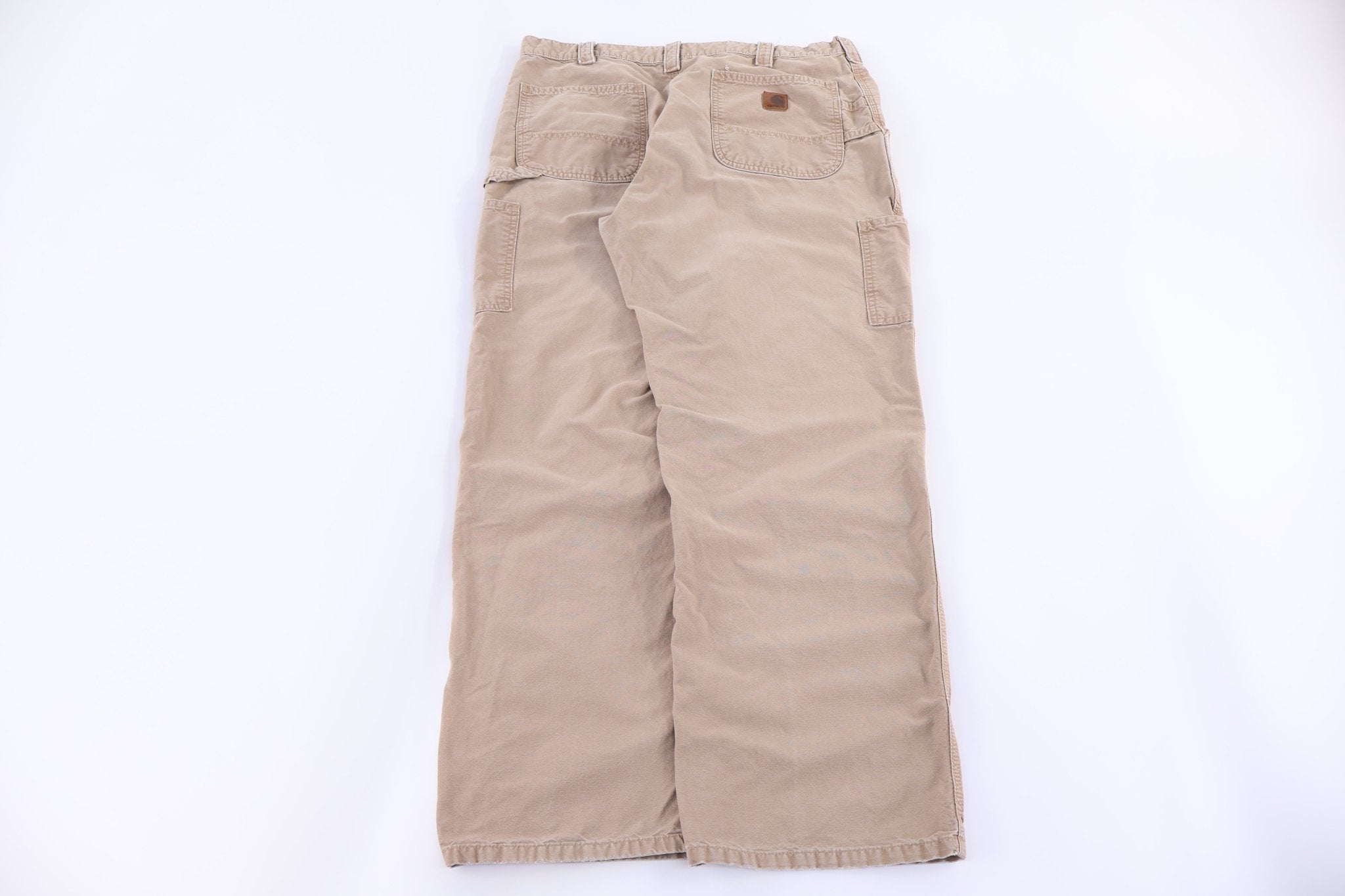 Carhartt Logo Patch Tan Pants - Pants/Shorts - Thrifted Threads