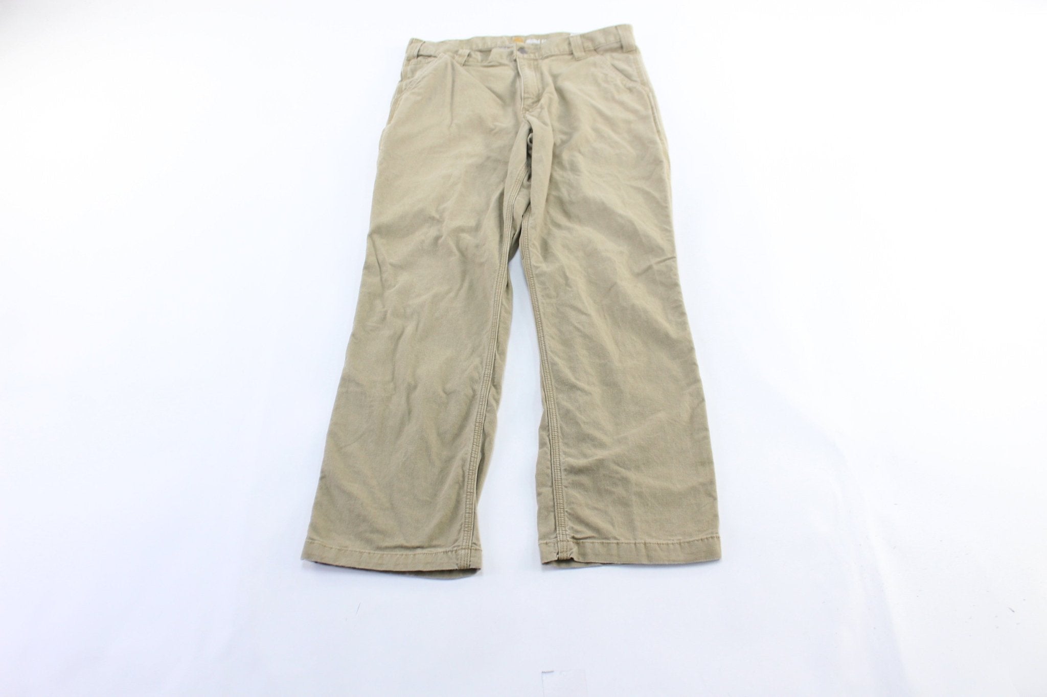Carhartt Logo Patch Tan Pants - Pants/Shorts - Thrifted Threads