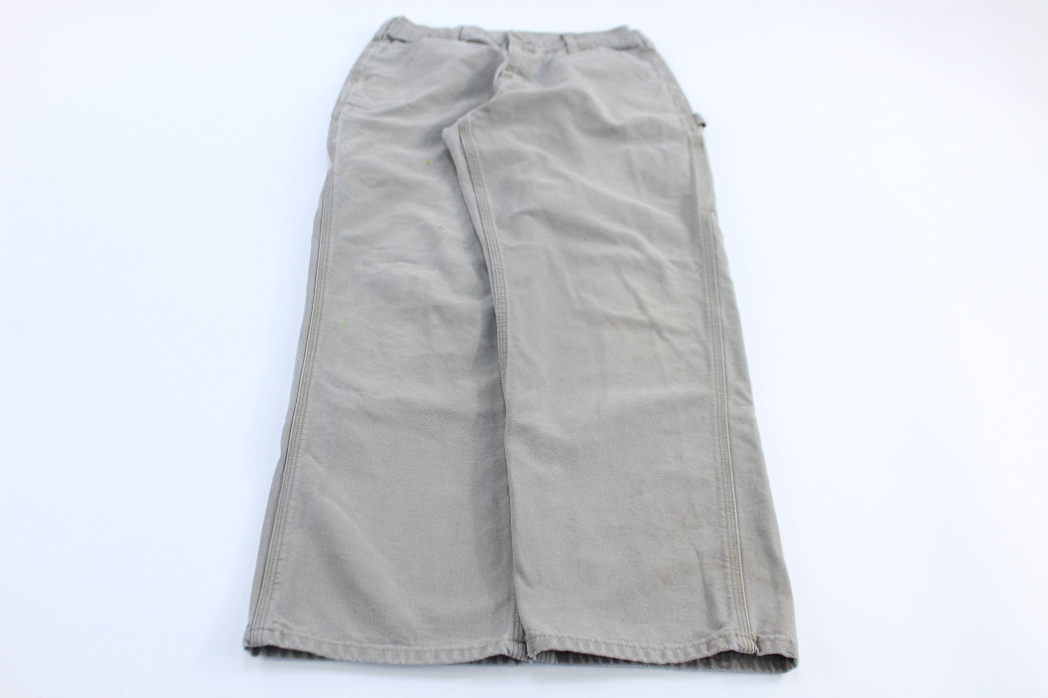 Carhartt Logo Patch Tan Pants - Pants/Shorts - Thrifted Threads
