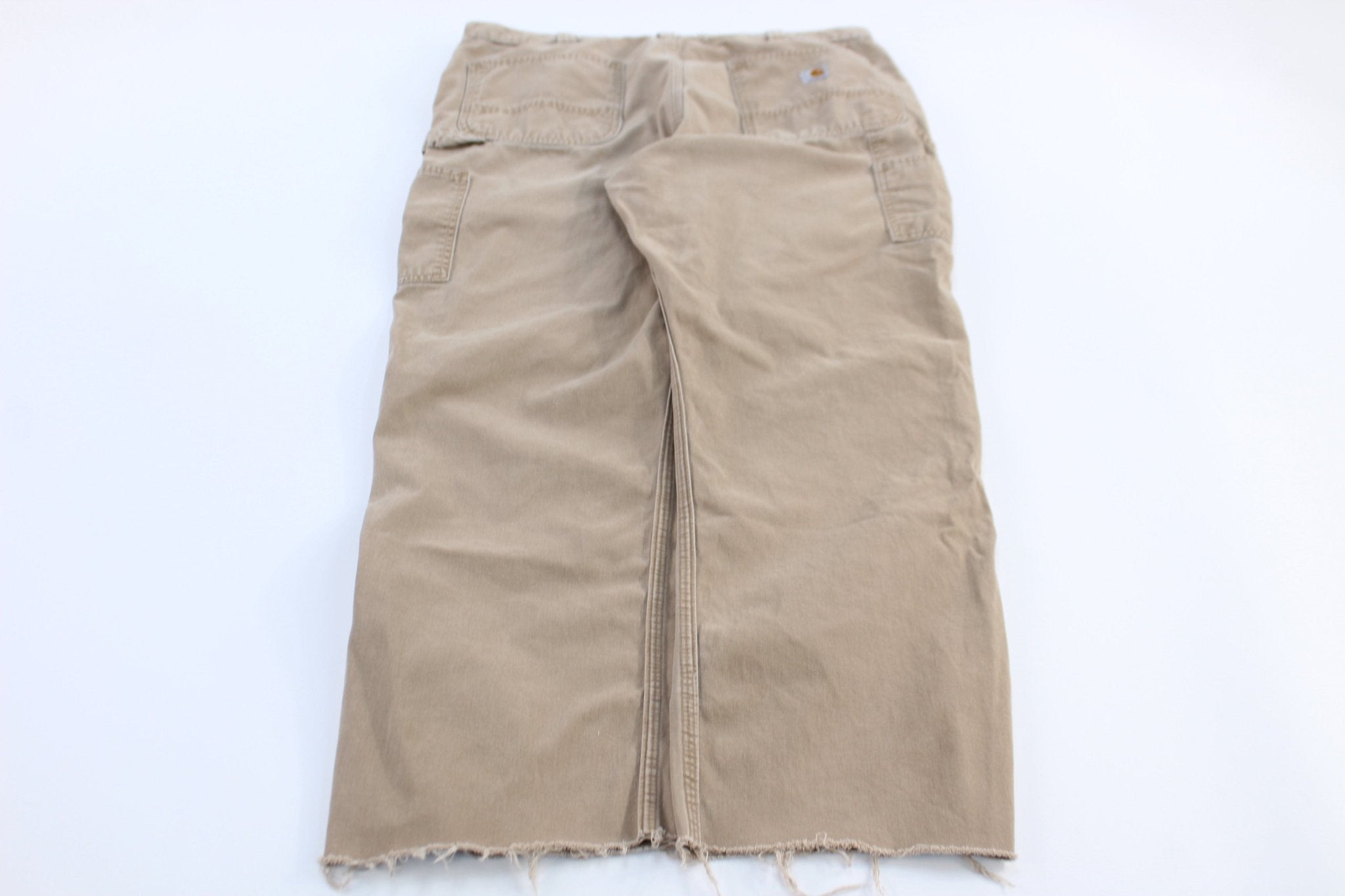 Carhartt Logo Patch Tan Pants - Pants/Shorts - Thrifted Threads