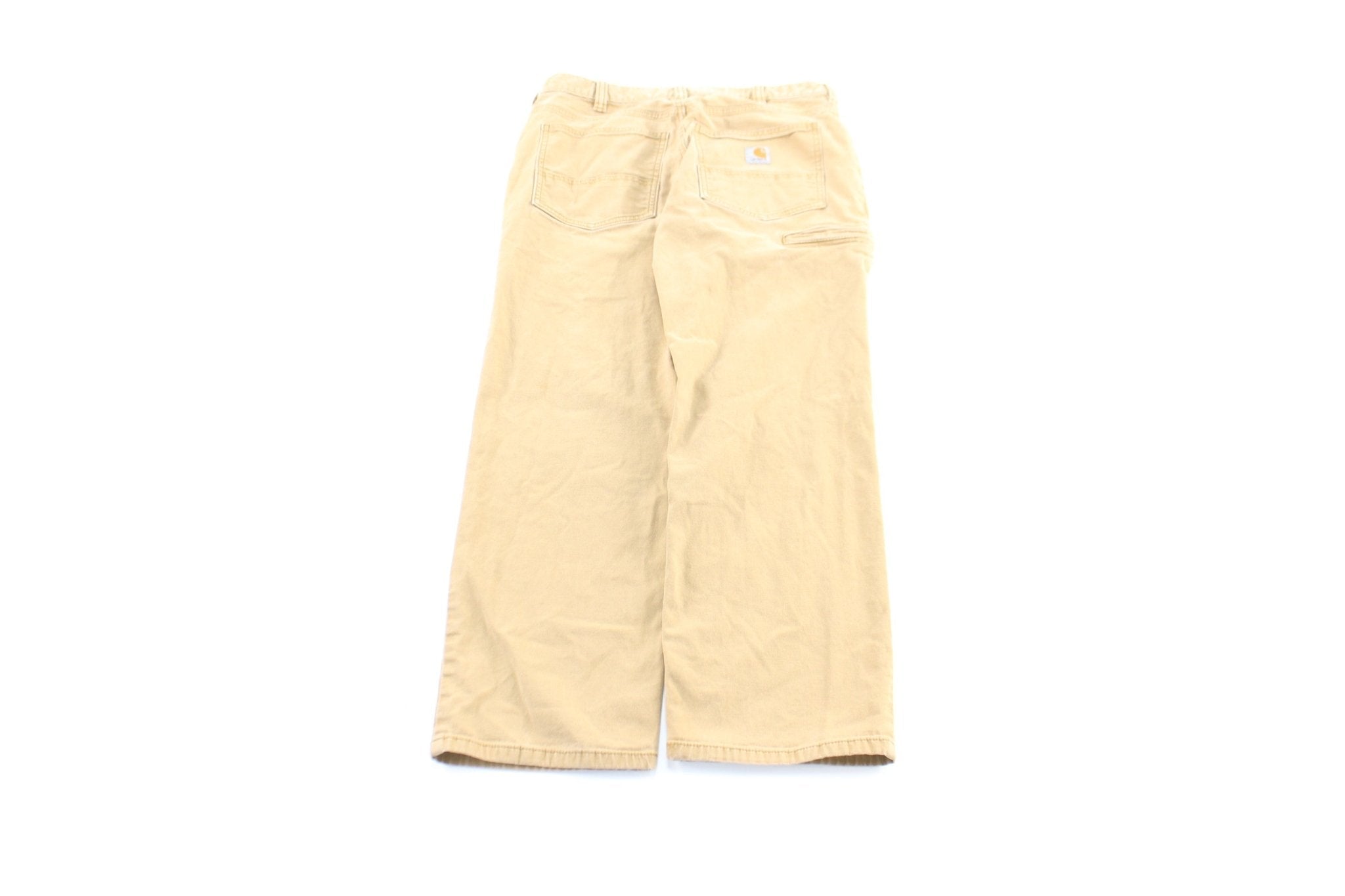 Carhartt Logo Patch Tan Pants - Pants/Shorts - Thrifted Threads