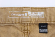 Carhartt Logo Patch Tan Pants - Pants/Shorts - Thrifted Threads