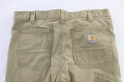 Carhartt Logo Patch Tan Pants - Pants/Shorts - Thrifted Threads