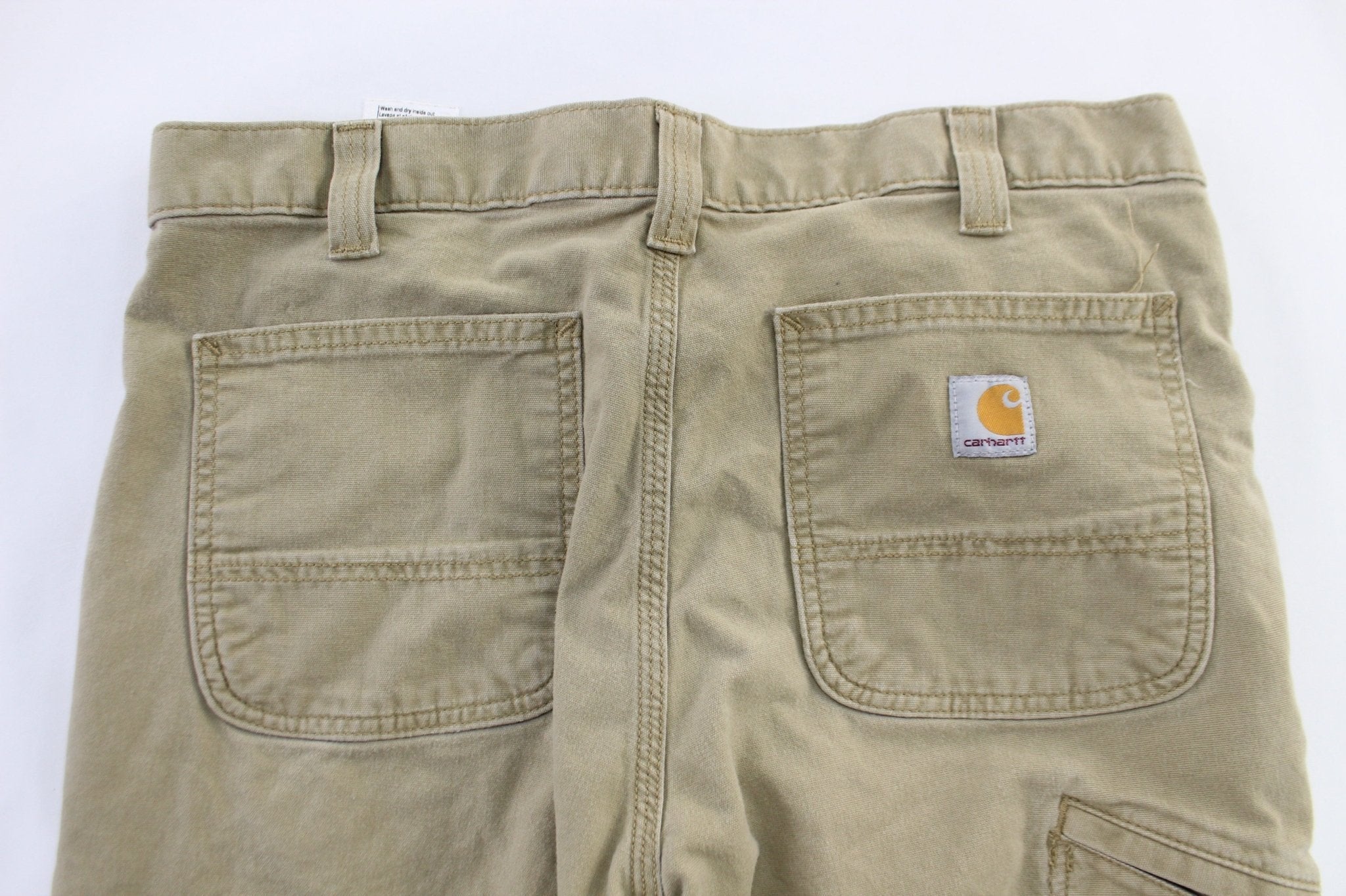 Carhartt Logo Patch Tan Pants - Pants/Shorts - Thrifted Threads