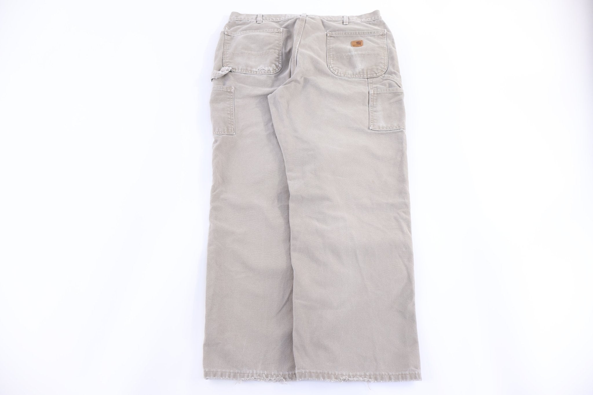 Carhartt Logo Patch Tan Pants - Pants/Shorts - Thrifted Threads