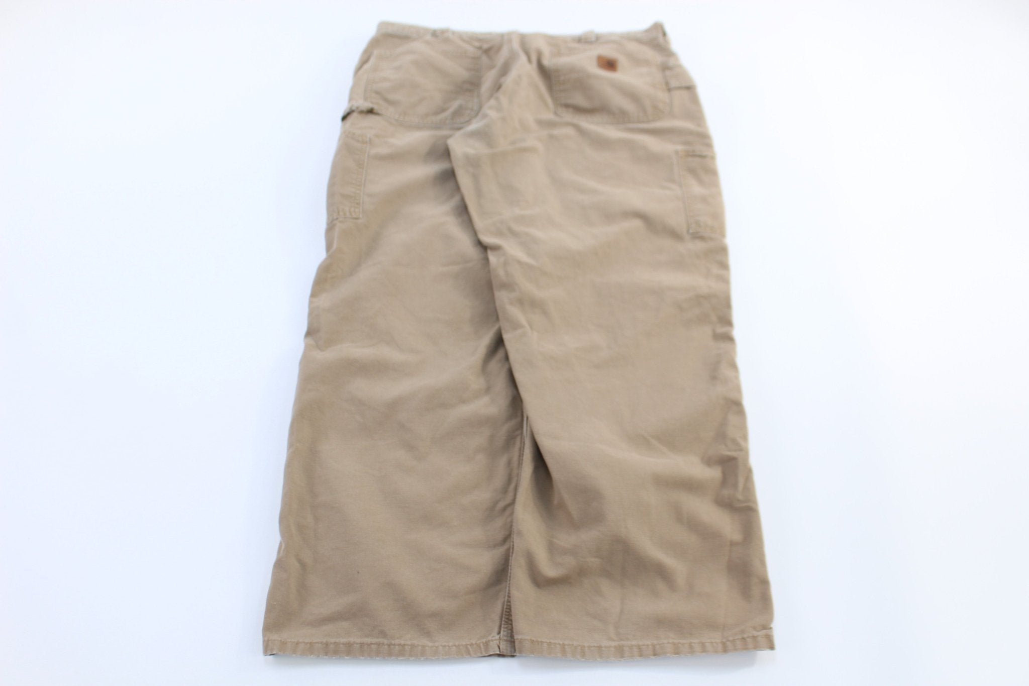 Carhartt Logo Patch Tan Pants - Pants/Shorts - Thrifted Threads