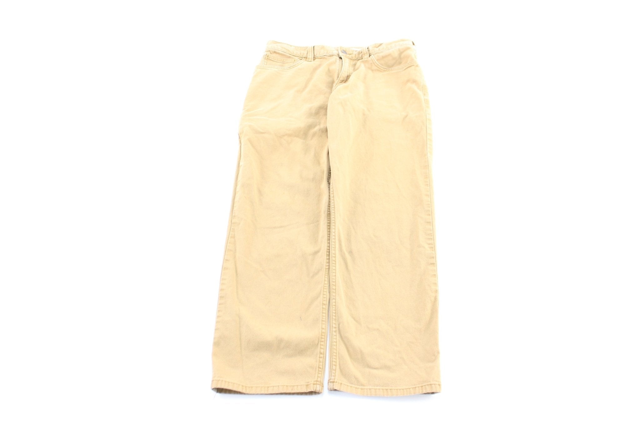 Carhartt Logo Patch Tan Pants - Pants/Shorts - Thrifted Threads