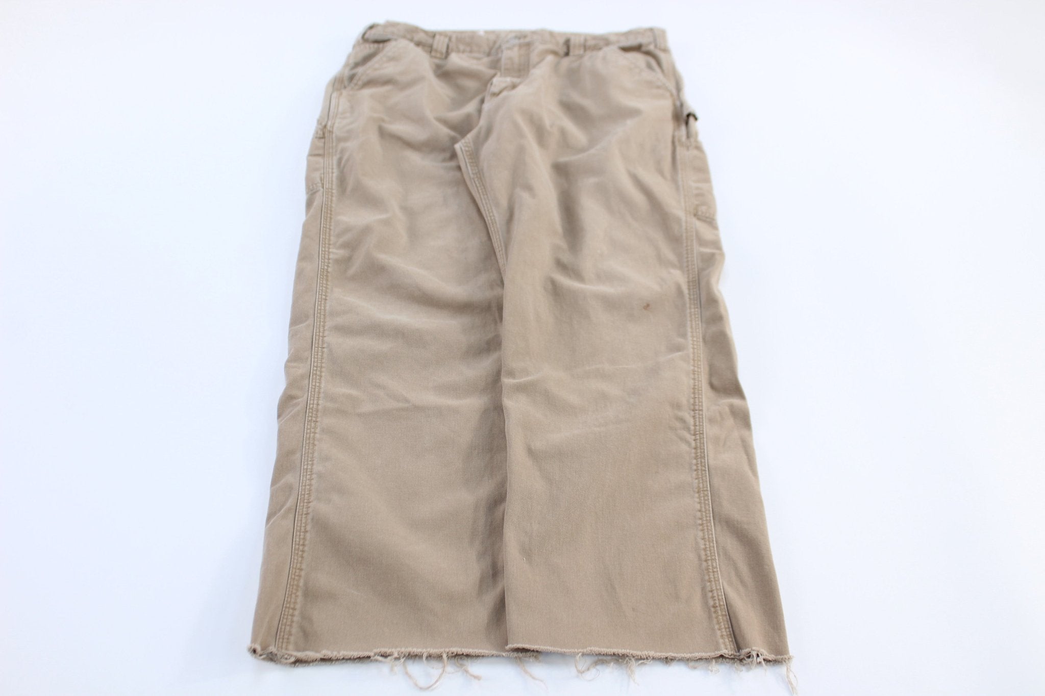 Carhartt Logo Patch Tan Pants - Pants/Shorts - Thrifted Threads