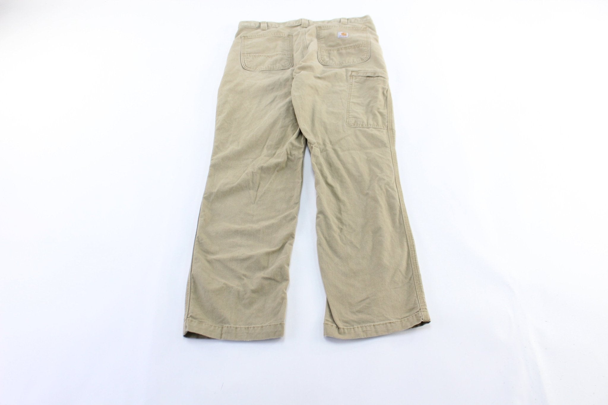 Carhartt Logo Patch Tan Pants - Pants/Shorts - Thrifted Threads