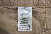 Carhartt Logo Patch Tan Pants - Pants/Shorts - Thrifted Threads