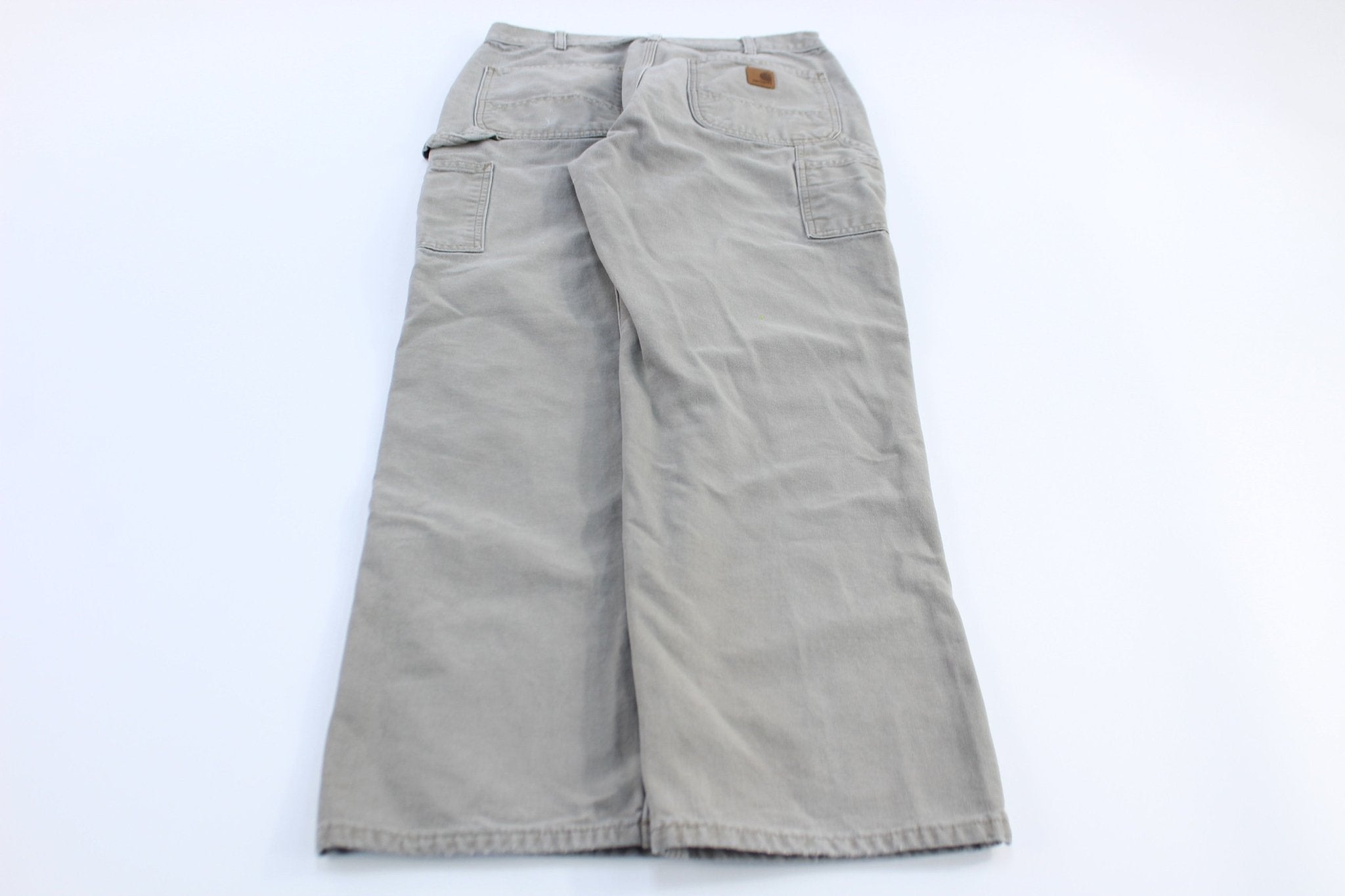 Carhartt Logo Patch Tan Pants - Pants/Shorts - Thrifted Threads