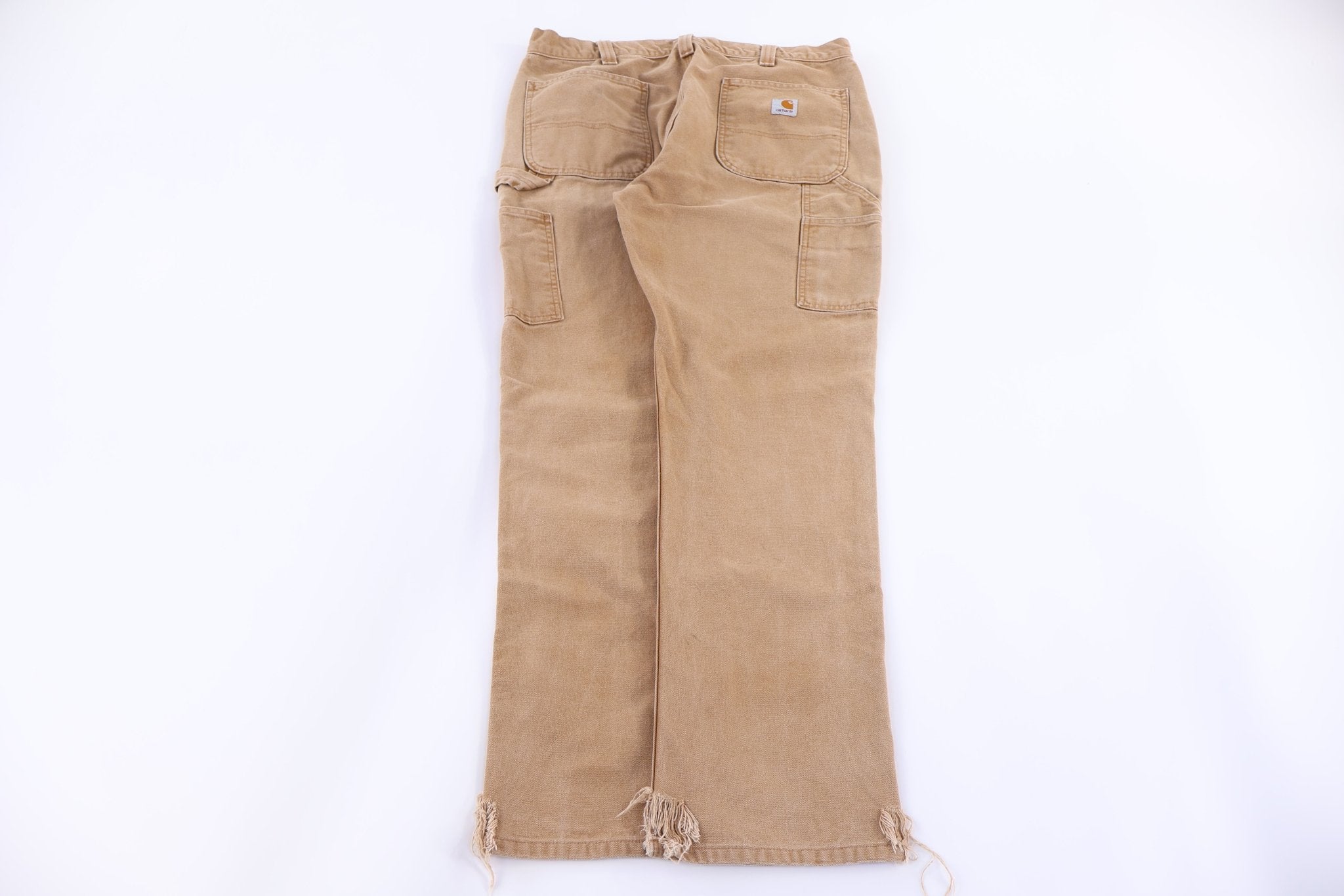 Carhartt Logo Patch Tan Pants - Pants/Shorts - Thrifted Threads