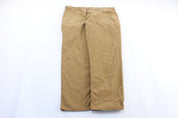 Carhartt Logo Patch Tan Relaxed Fit Pants - ThriftedThreads.com