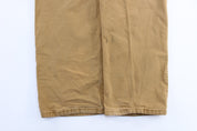 Carhartt Logo Patch Tan Relaxed Fit Pants - ThriftedThreads.com