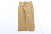 Carhartt Logo Patch Tan Relaxed Fit Pants - ThriftedThreads.com