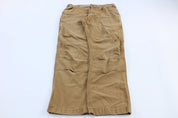 Carhartt Logo Patch Tan Relaxed Fit Pants - ThriftedThreads.com